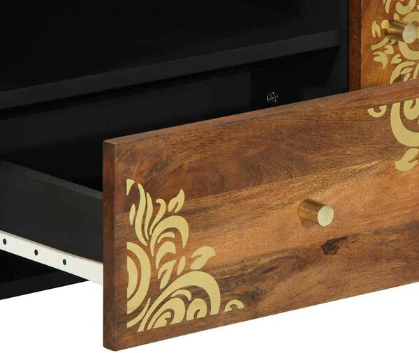 VidaXL TV Szekrény 105x33x46 cm Tömör Mangófából