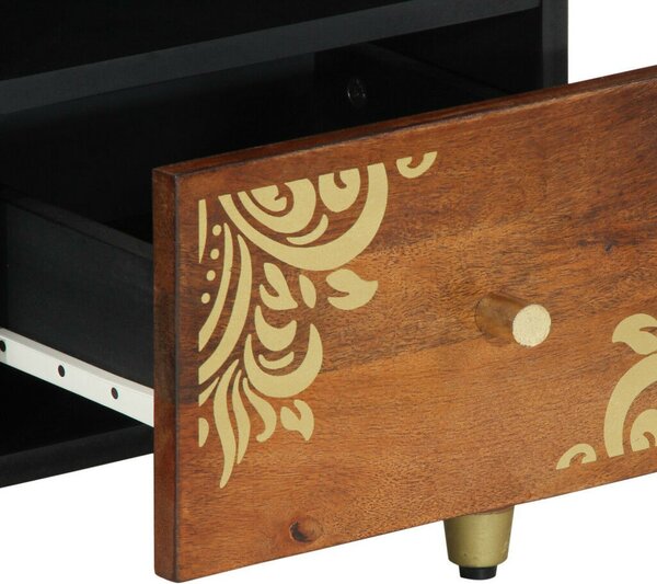 VidaXL TV Szekrény 100x33x46 cm Tömör Mangófából