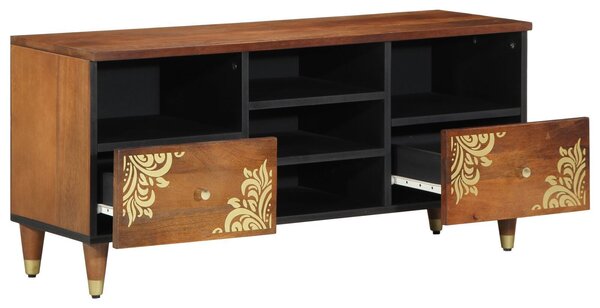 VidaXL TV Szekrény 100x33x46 cm Tömör Mangófából