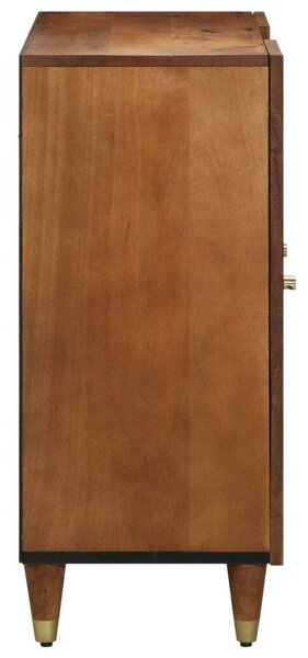 VidaXL Oldalszekrény 90x33x75 cm Tömör Mangófából
