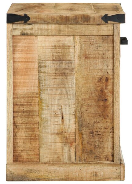 VidaXL Cipőpad 110x35x50 cm Tömör durva fa mangó