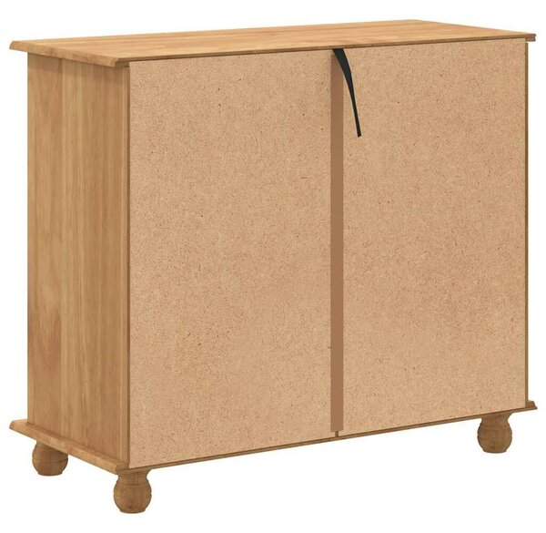 VidaXL Fiókos Szekrény ASKIM Barna 91 x 40 x 79 cm Tömör fenyőfa