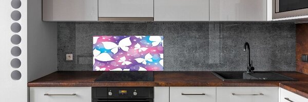 Konyhai fali panel Pillangók