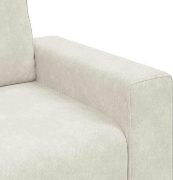 VidaXL krém bársony kanapéfotel 60 cm