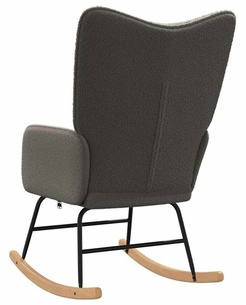 VidaXL Pihenőszék Sötétszürke 61 x 78 x 98 cm szövet
