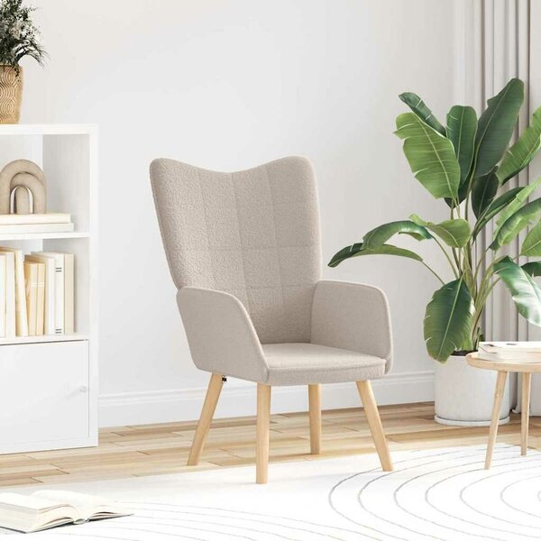 VidaXL Pihenőszék Világosszürke 62 x 67 x 95.5 cm szövet