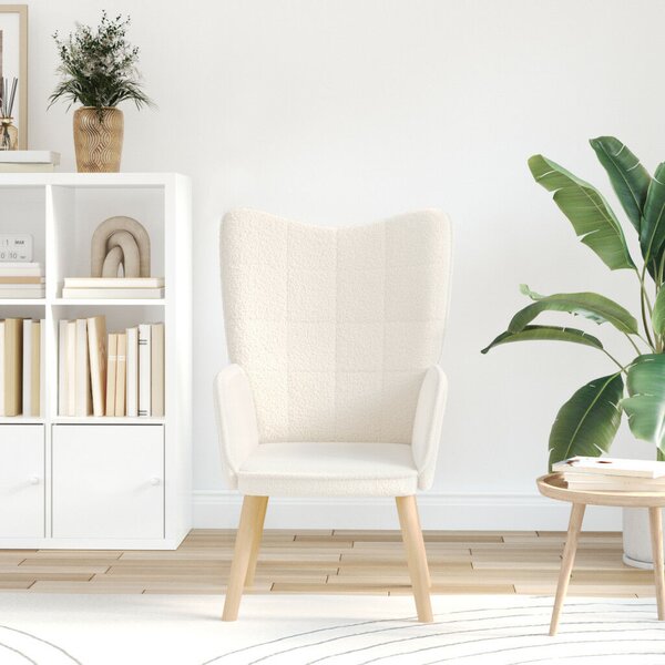 VidaXL Pihenőszék Krém 62 x 67 x 95.5 cm szövet