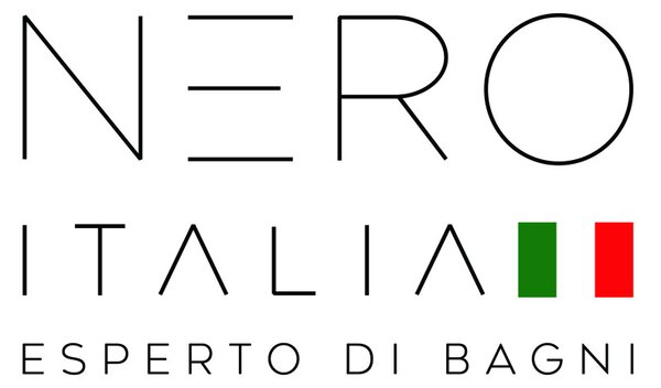Törölközőszárító radiátor 30 x 80 cm - Nero Italia (fekete)