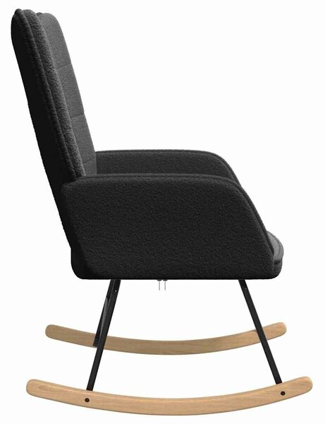 VidaXL Pihenőszék Fekete 61 x 78 x 98 cm szövet