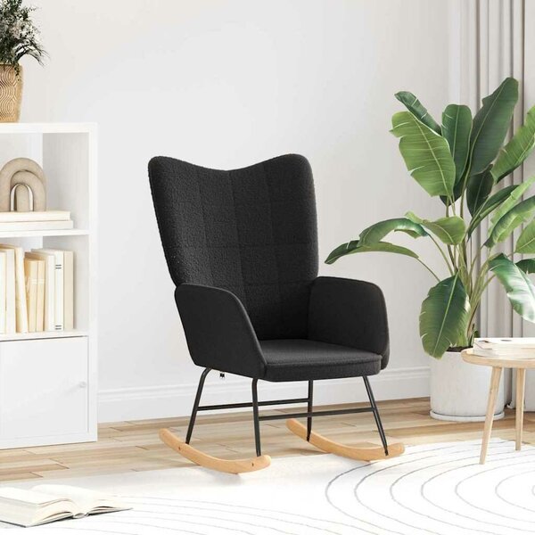 VidaXL Pihenőszék Fekete 61 x 78 x 98 cm szövet