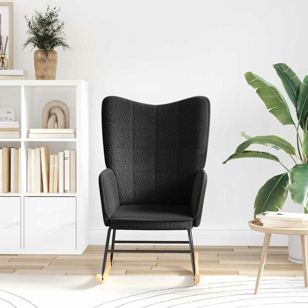 VidaXL Pihenőszék Fekete 61 x 78 x 98 cm szövet
