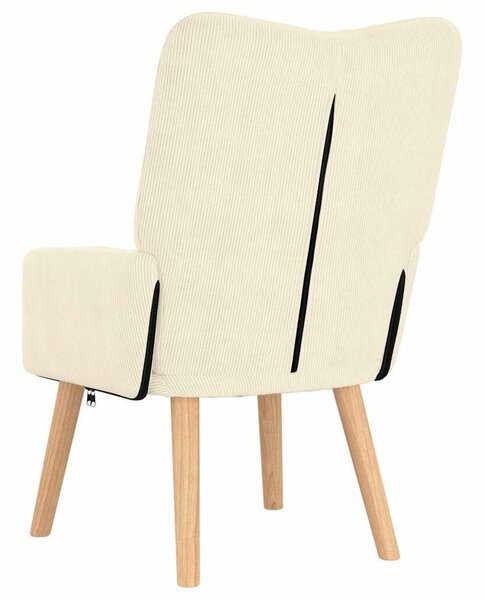 VidaXL karosszék Krém 63 x 67 x 94 cm szövet