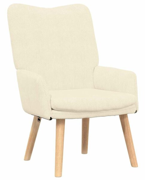 VidaXL karosszék Krém 63 x 67 x 94 cm szövet