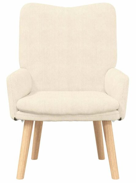 VidaXL karosszék Krém 63 x 67 x 94 cm szövet