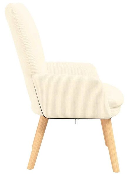 VidaXL karosszék Krém 63 x 67 x 94 cm szövet