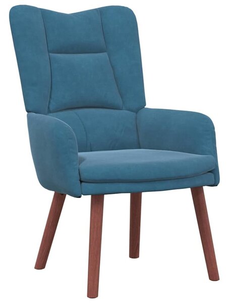 VidaXL Pihenőszék Kék 63 x 67 x 94 cm Bársony