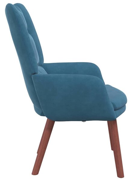 VidaXL Pihenőszék Kék 63 x 67 x 94 cm Bársony