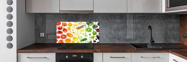 Konyhai dekorpanel Gyümölcsök és zöldségek