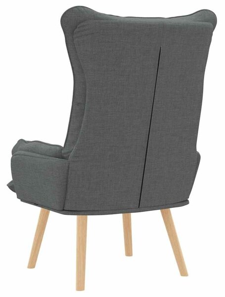 VidaXL Pihenőszék Sötétszürke 69 x 74 x 93 cm szövet