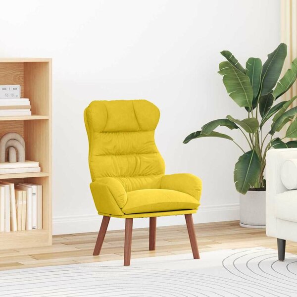 VidaXL Pihenőszék Sárga 69 x 74 x 93 cm Bársony