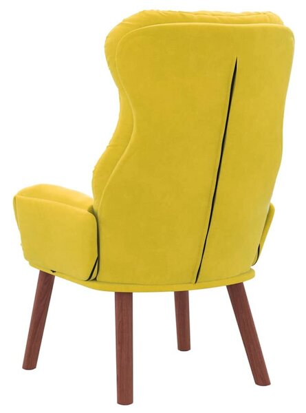 VidaXL Pihenőszék Sárga 69 x 74 x 93 cm Bársony