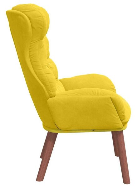VidaXL Pihenőszék Sárga 69 x 74 x 93 cm Bársony