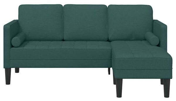 VidaXL Kanapé Szett Sötétzöld 173 x 131 x 67 cm szövet