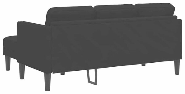 VidaXL Kanapé Szett Fekete 173 x 131 x 67 cm Bársony