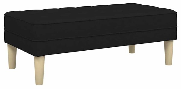 VidaXL pad Fekete 113 x 57 x 39 cm szövet