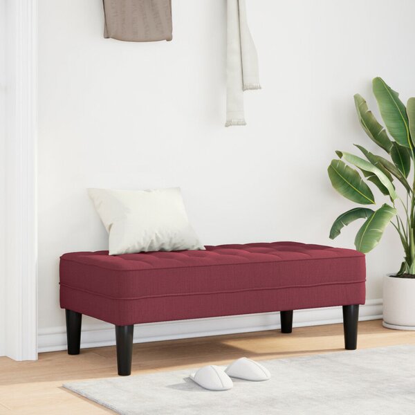 VidaXL pad bordó 113 x 57 x 39 cm szövet