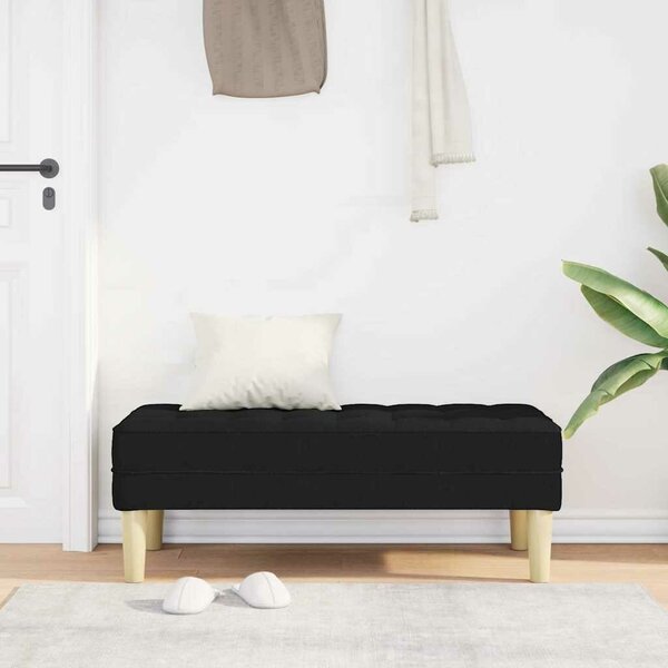 VidaXL pad Fekete 113 x 57 x 39 cm szövet
