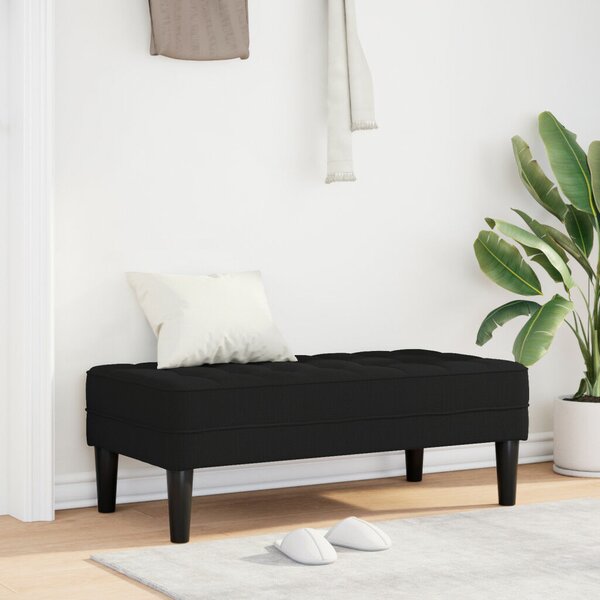 VidaXL pad Fekete 113 x 57 x 39 cm szövet