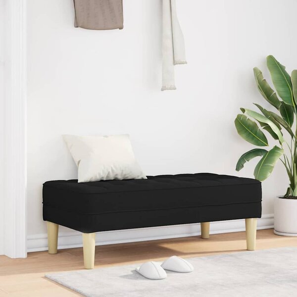 VidaXL pad Fekete 113 x 57 x 39 cm szövet