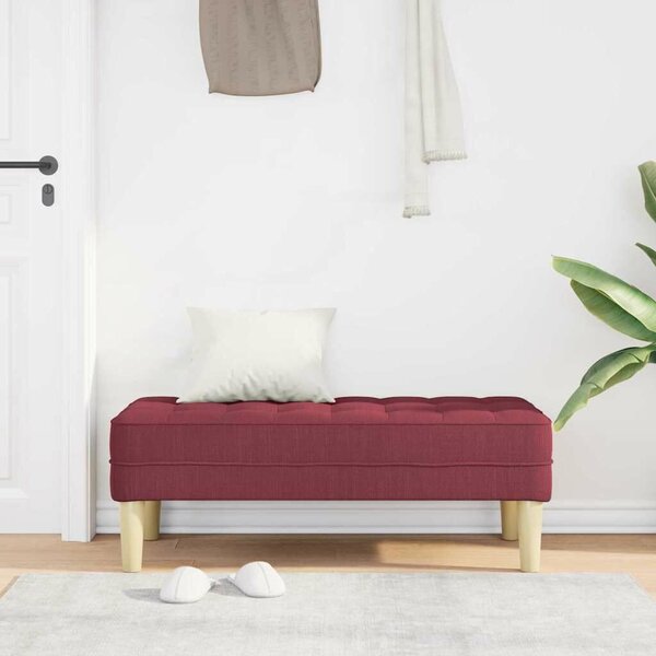 VidaXL pad bordó 113 x 57 x 39 cm szövet