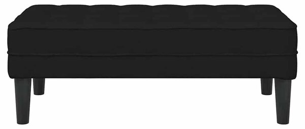 VidaXL pad Fekete 113 x 57 x 39 cm szövet