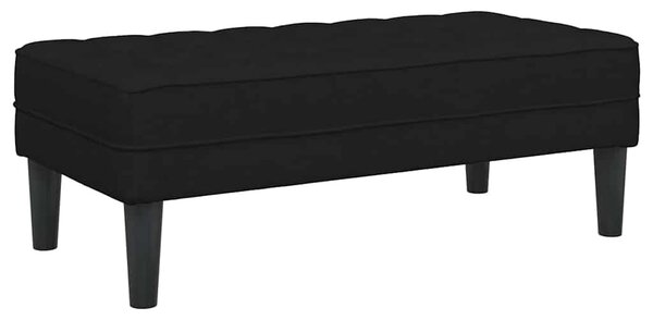 VidaXL pad Fekete 113 x 57 x 39 cm szövet