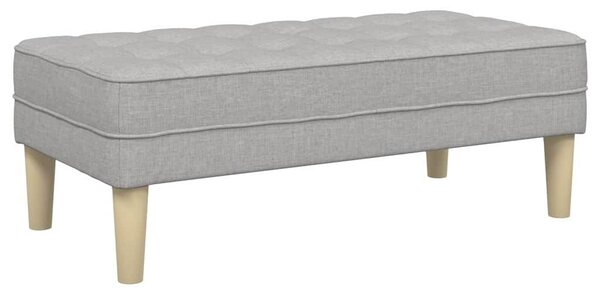 VidaXL pad párnával Felhőszürke 113 x 57 x 39 cm szövet