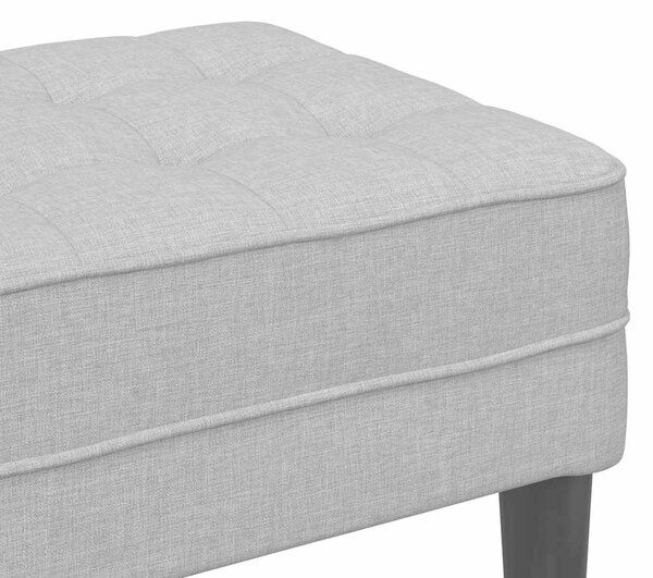 VidaXL pad párnával Felhőszürke 113 x 57 x 39 cm szövet