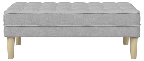 VidaXL pad párnával Felhőszürke 113 x 57 x 39 cm szövet