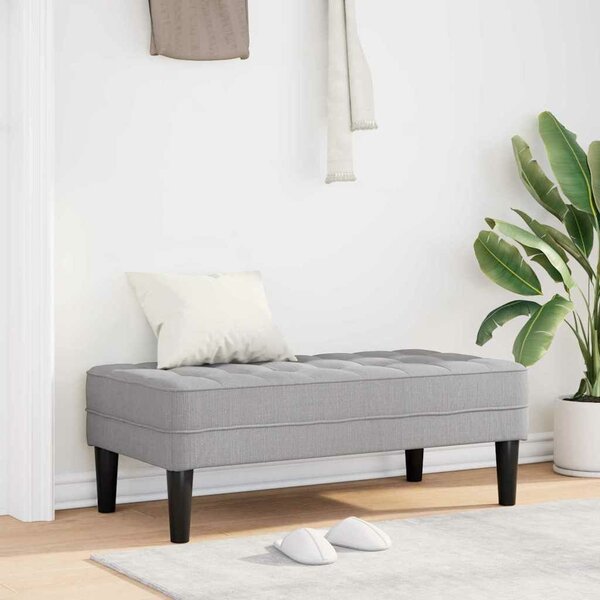 VidaXL pad párnával Felhőszürke 113 x 57 x 39 cm szövet