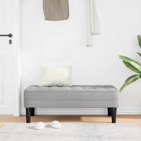 VidaXL pad párnával Felhőszürke 113 x 57 x 39 cm szövet