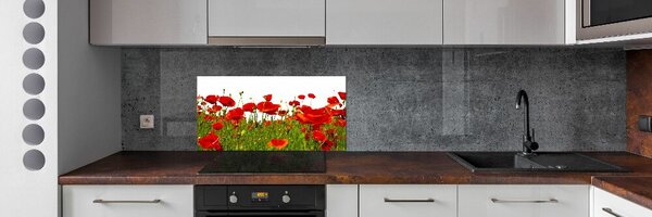 Konyhai hátfalpanel Vadvirágok pipacsok
