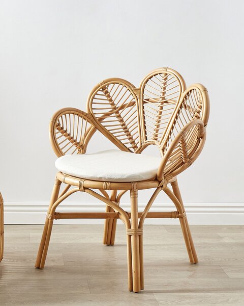 Páva alakú szék FLORENTINE II Rattan Természetes