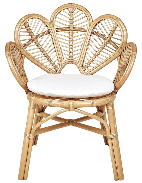 Kétdarabos páva alakú szék szett FLORENTINE II Rattan Természetes
