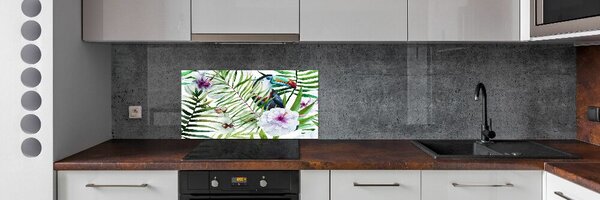 Konyhai fali panel Tukánmadár tropika