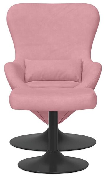 VidaXL Tojásfotel 2 pcs Rózsaszín 63 x 73 x 90 cm Bársony
