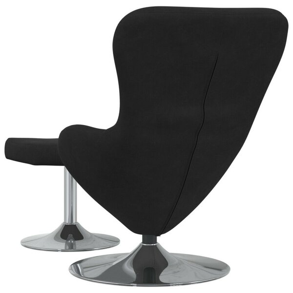 VidaXL Tojásfotel 2 pcs Fekete 63 x 73 x 90 cm Bársony