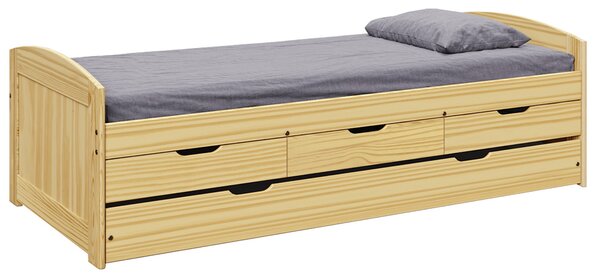Egyszemélyes ágy 90x200 cm Marcy (barna). 1040258