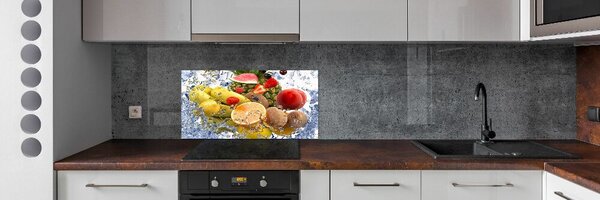 Konyhai dekorpanel Gyümölcs és víz