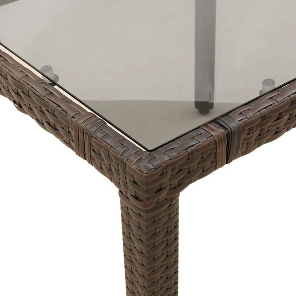 VidaXL Polyrattan Kerti Bútor - 5 részes Bisztró